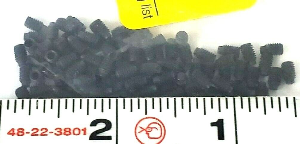 PACK OF 100 NEW GENERIC SS5S03005-100M1 M3X5 915 45H SHORT DOG POINT SET SCREWS