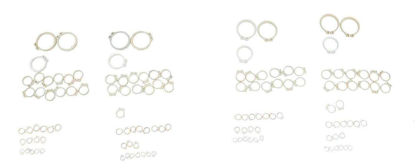 LOT OF 4 NEW WESTINGHOUSE AL-33430Y 8/7 RETAINING RING ASST KITS (INCOMPLETE)