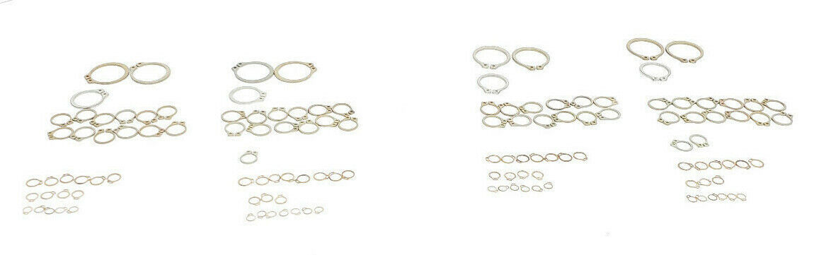 LOT OF 4 NEW WESTINGHOUSE AL-33430Y 8/7 RETAINING RING ASST KITS (INCOMPLETE)
