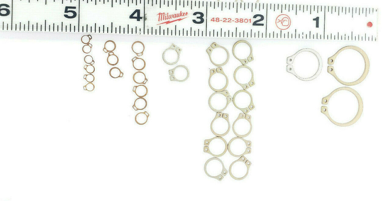 LOT OF 4 NEW WESTINGHOUSE AL-33430Y 8/7 RETAINING RING ASST KITS (INCOMPLETE)