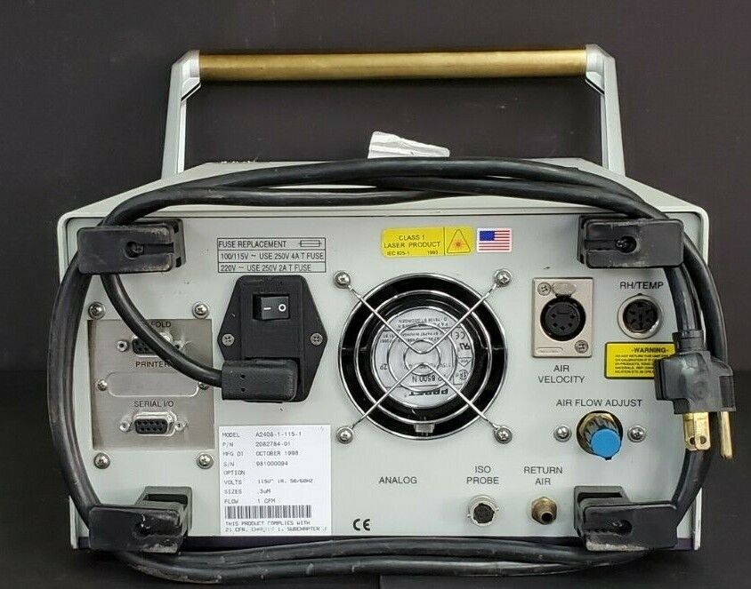 MET ONE A2408-1-115-1 LASER PARTICLE COUNTER 2082784-01, 0.3uM @ 1CFM