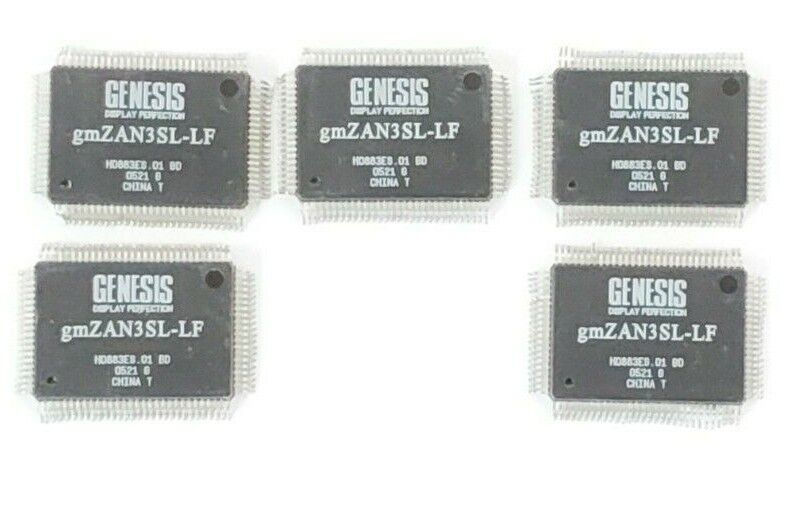 LOT OF 5 NEW GENESIS gmZAN3SL-LF IC CHIPS GMZAN3SLLFBD