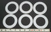 LOT OF 6 LAPP W-34751 TEFLON DISCHARGE CAP GASKETS W34751