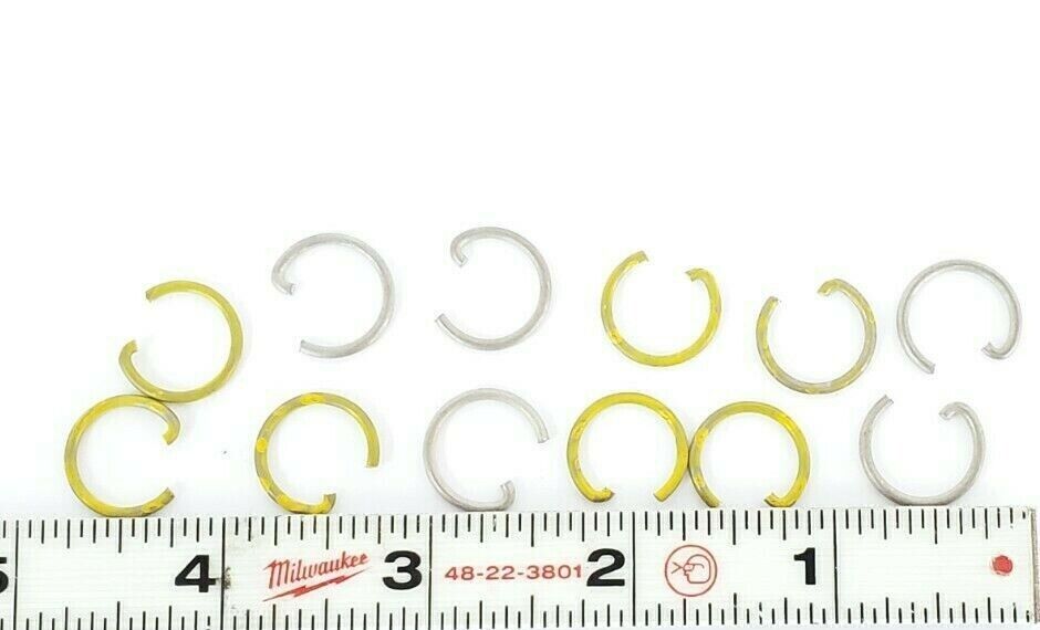 LOT OF 12 YARWAY 933948 VALVE RETAINING RINGS