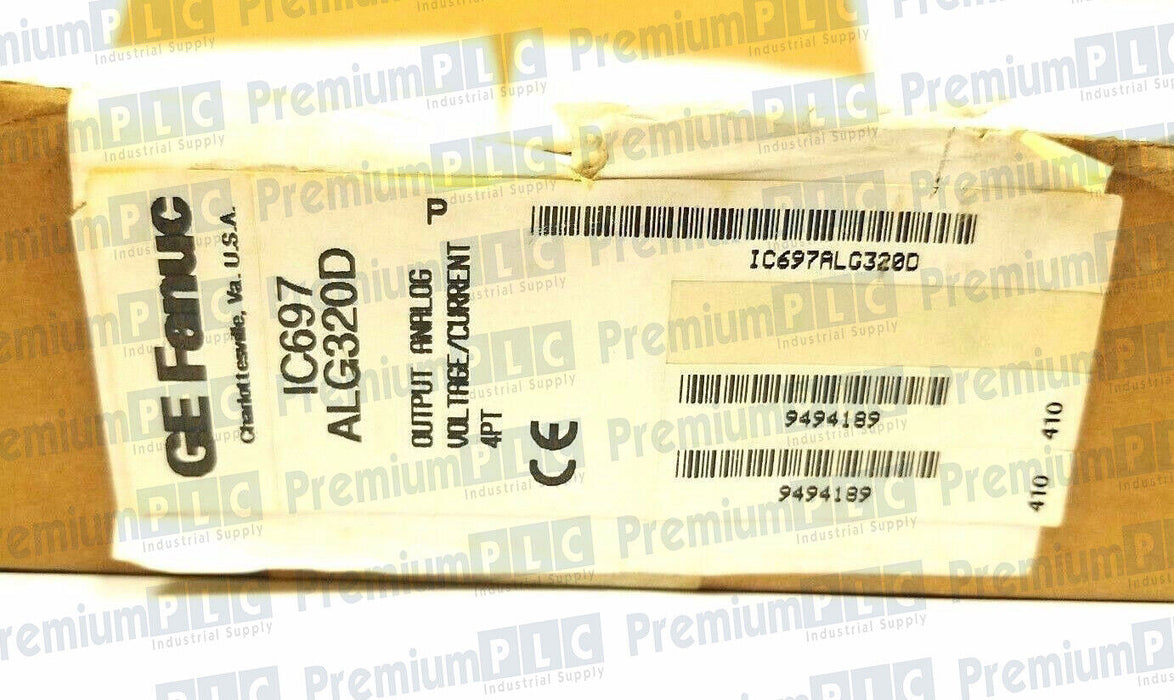 NEW GE FANUC IC697ALG320D 4PT OUTPUT ANALOG MODULE IC697ALG320 44A729580-G01