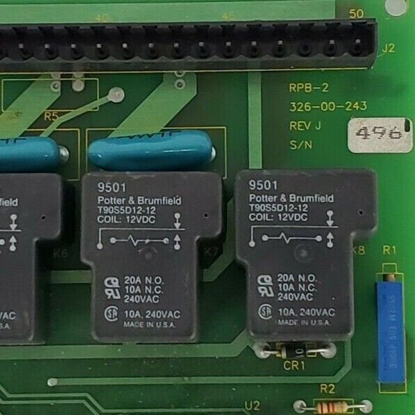 LOGETRONICS INC 326-00-243 RPB-2 BOARD 32600243 REV. J