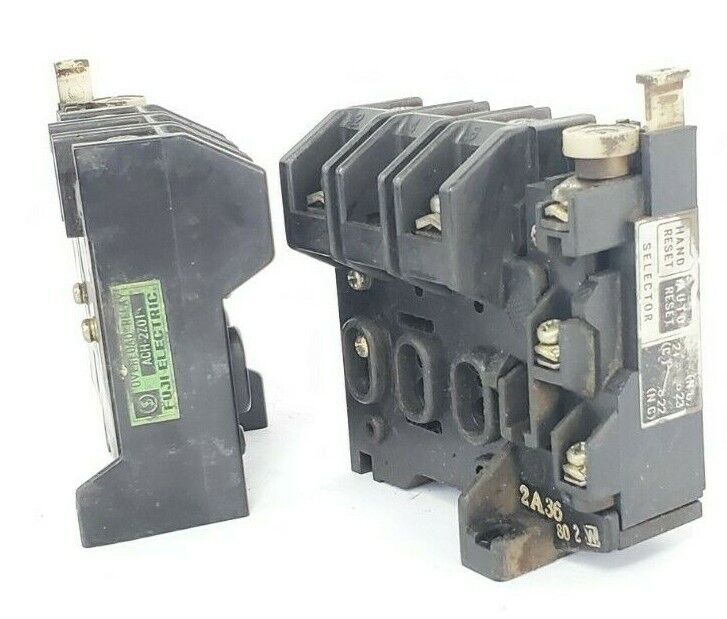 LOT OF 2 FUJI ELECTRIC ACH-2Z01 OVERLOAD RELAYS ACH2Z01