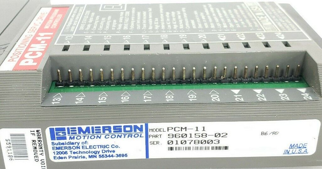 EMERSON PCM-11 MOTION PROGRAM CONTROLLER 960158-02