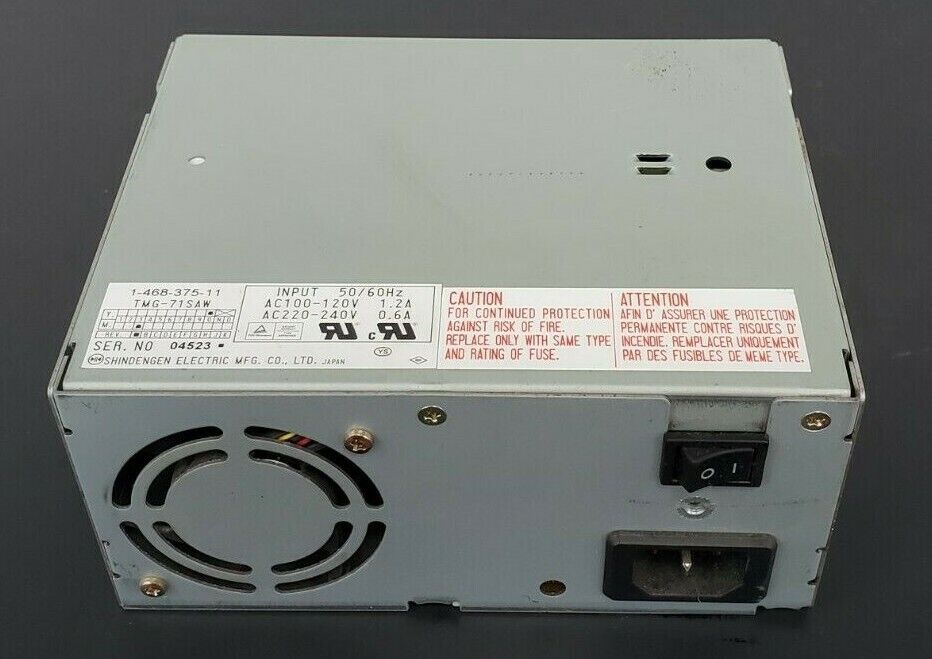 SHINDENGEN ELECTRIC TMG-71SAW POWER SUPPLY TMG71SAW, 1-468-375-11