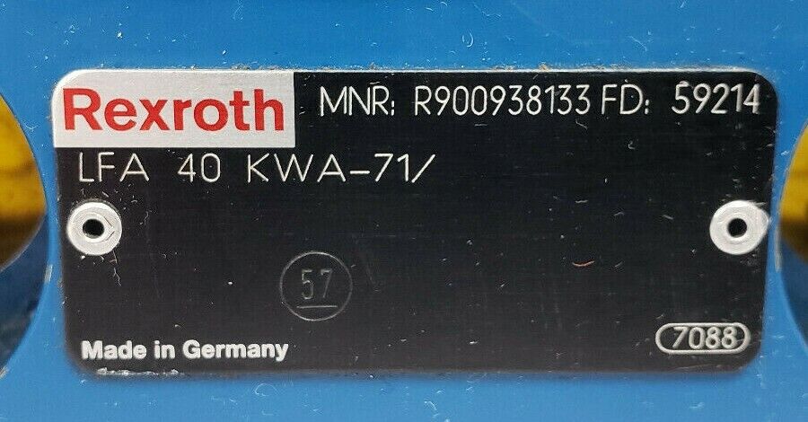 REXROTH R900938133 LFA40KWA-71/ HYDRAULIC CARTRIDGE LOGIC VALVE LFA40KWA71