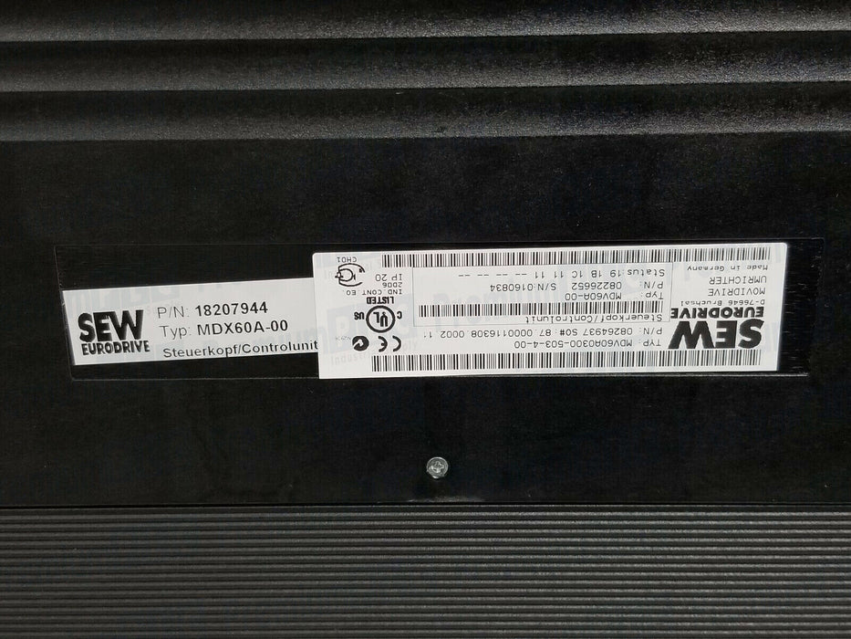 SEW MDV60A0300-503-4-00 MOVIDRIVE 08264937 MDX60A-00 18207944 MDX60A0300-503-4-0