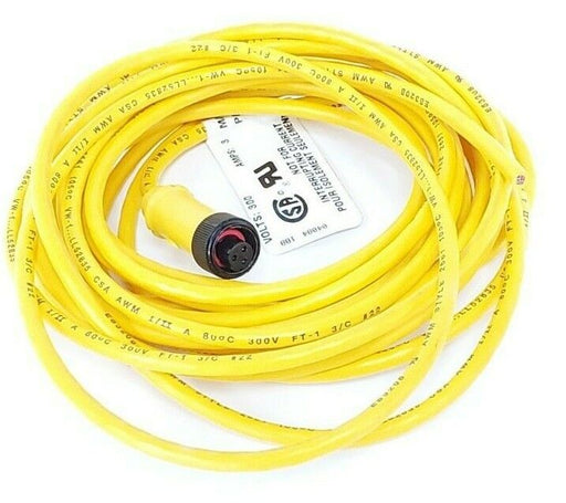 NEW PEPPERL+FUCHS V12-G-YE5M-PVC CORDSET 5M, 903559, SUPERSEDES 703000D02F120