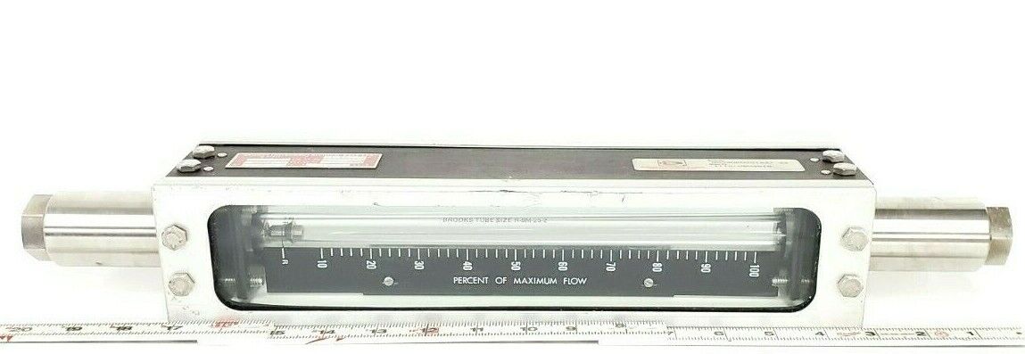BROOKS INSTRUMENTS 1110-08H2B1A SLPM FLOW METER, 0-100% OF MAX FLOW, 111008H2B1A