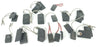 LOT OF 22 HELWIG 5410 GRADE CARBON BRUSHES, ASSORTED SIZES