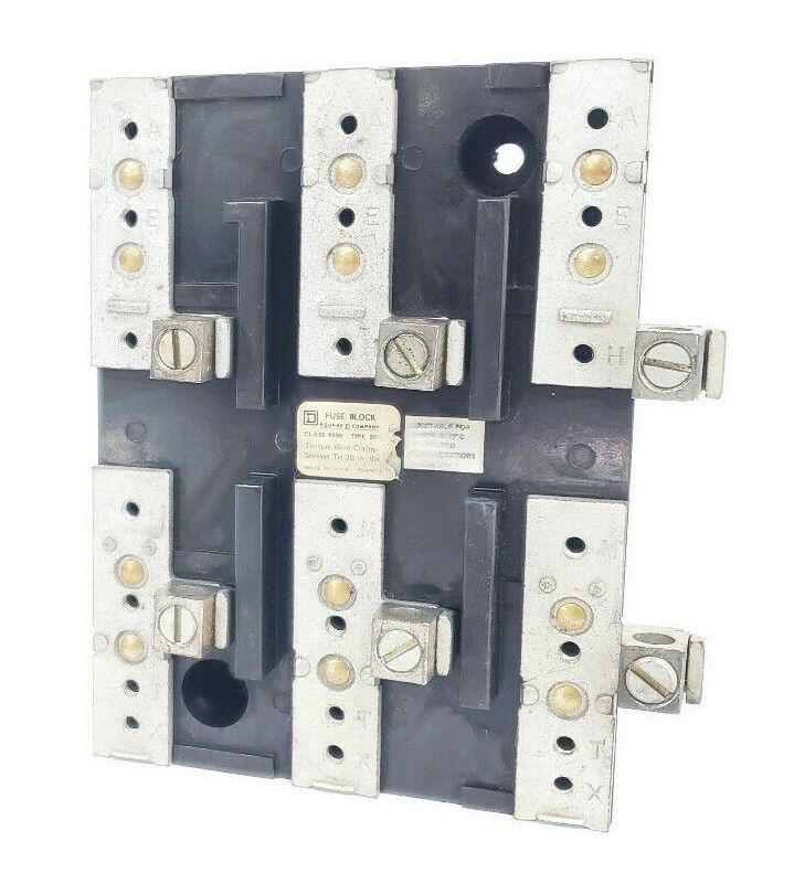 SQUARE D CLASS 9999 TYPE SF2 FUSE BLOCK 9999-SF2 9999SF2