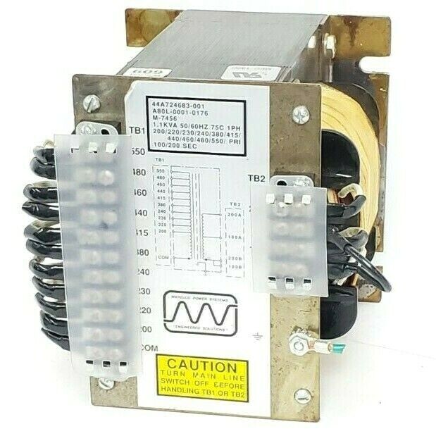 FANUC A80L-0001-0176 TRANSFORMER MULTI-TAP 44A724683-001, 1.1KVA 50/60HZ