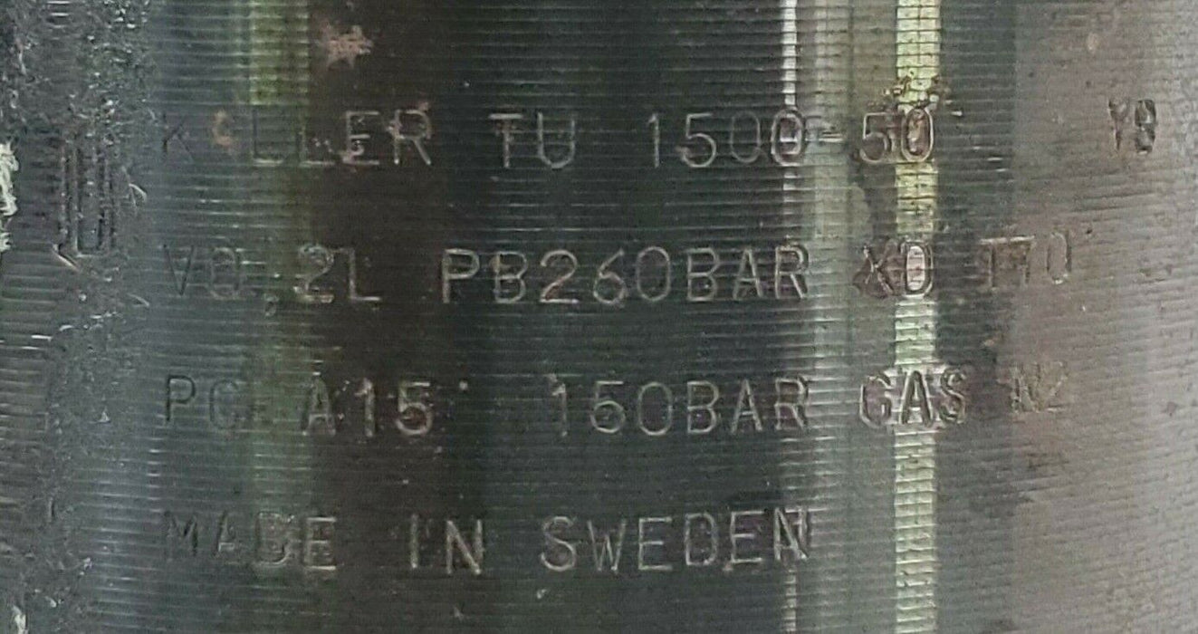 KALLER TU-1500-50 NITROGEN GAS SPRING 150 BAR GAS