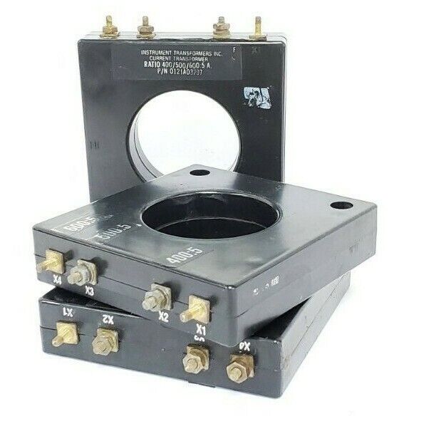 LOT OF 3 INSTRUMENT TRANSFORMERS 0121A03797 CURRENT TRANSFORMERS X13580048-03