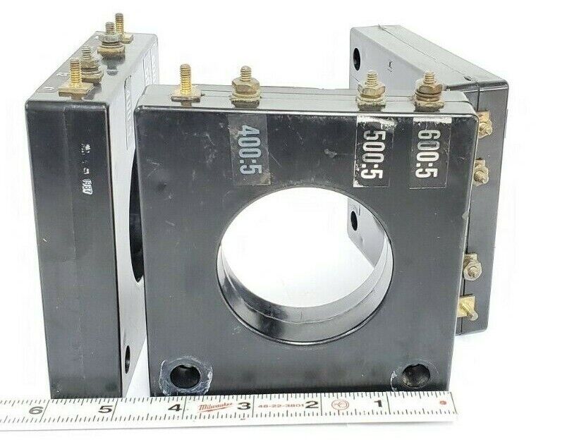 LOT OF 3 INSTRUMENT TRANSFORMERS 0121A03797 CURRENT TRANSFORMERS X13580048-03
