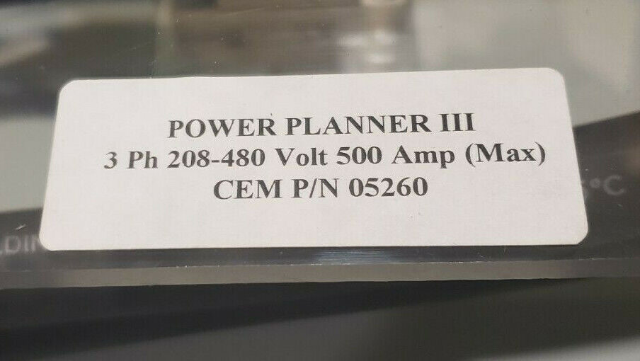 NEW ENERGY SMART POWER PLANNER III, 3 PHASE 208/480V 500 AMP MAX. CEM P/N: 05260