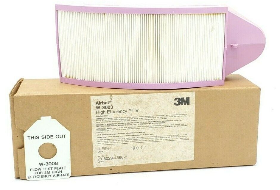 NIB 3M AIRHAT W-3003 HIGH EFFICIENCY RESPIRATOR FILTER 78-8029-4566-3