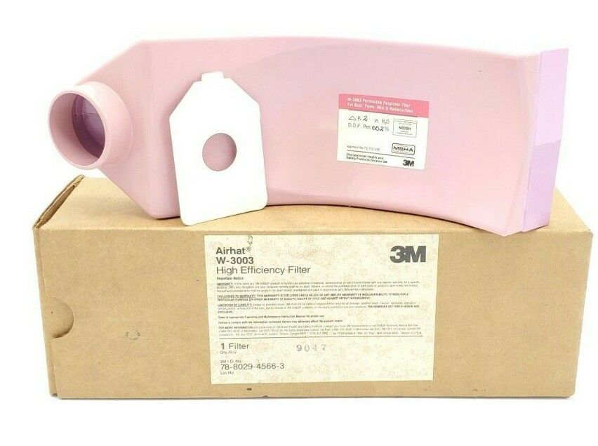 NIB 3M AIRHAT W-3003 HIGH EFFICIENCY RESPIRATOR FILTER 78-8029-4566-3