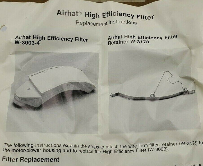 NIB 3M AIRHAT W-3003 HIGH EFFICIENCY RESPIRATOR FILTER 78-8029-4566-3