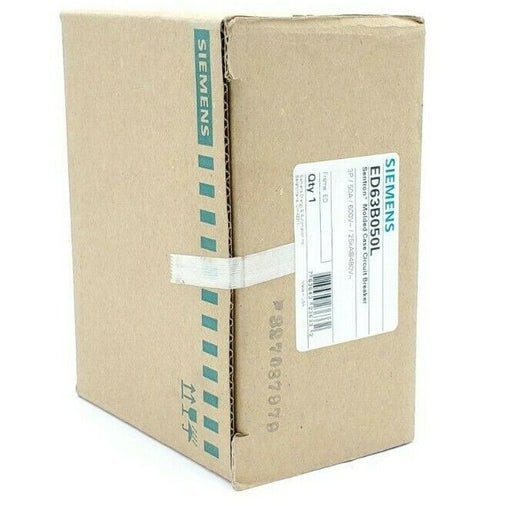 FACTORY SEALED SIEMENS ED63B050L SENTRON MOLDED CASE CIRCUIT BREAKER 3P, 50A