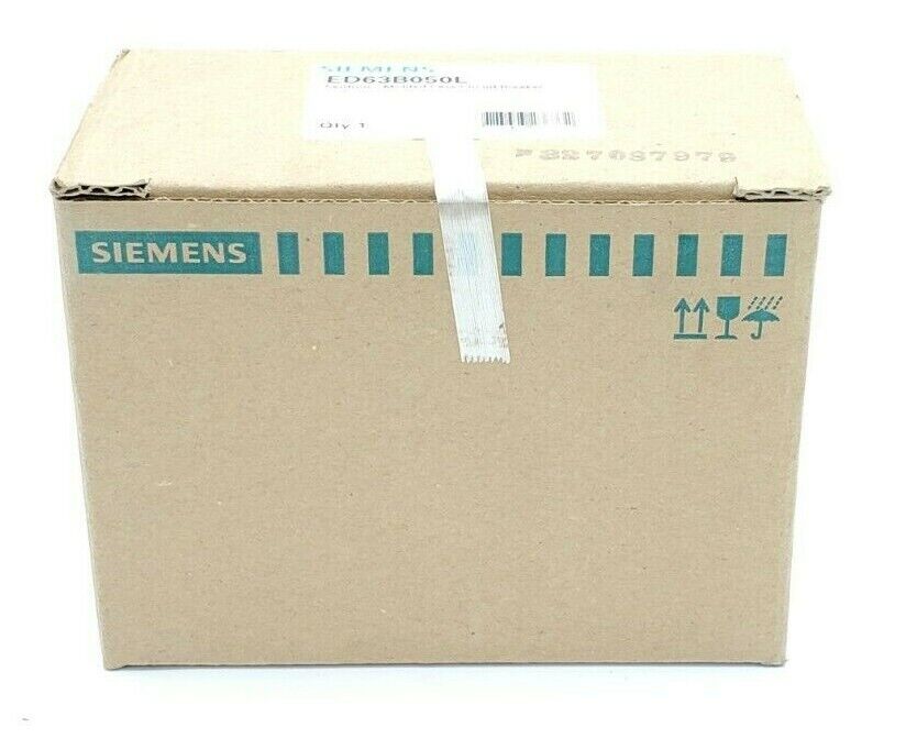 FACTORY SEALED SIEMENS ED63B050L SENTRON MOLDED CASE CIRCUIT BREAKER 3P, 50A