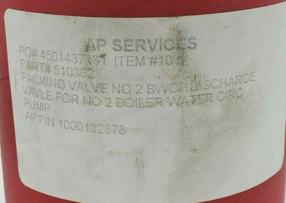 NEW AP SERVICES 510362 MECHANICAL PACKING SET 1000132878 FOR NO. 2 BWCP VALVE