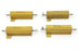 LOT OF 4 DALE RH-50 RESISTORS 50W 500OHMS 1% RH50