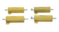 LOT OF 4 DALE RH-50 RESISTORS 50W 500OHMS 1% RH50