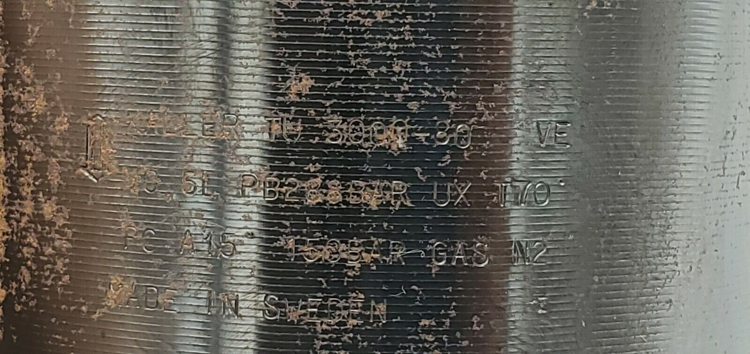 KALLER TU-3000-80 NITROGEN GAS SPRING, MAX 150 BAR, GM M-1500