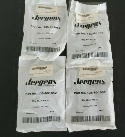 LOT OF 4 NEW JERGENS 135-801052 T-HANDLE BALL LOCK PINS 3/8" X 1-1/2" 697830