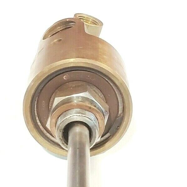 DEUBLIN 255-000-284 ROTARY UNION JOINT W/ ~3FT METAL EXHAUST HOSE 255000284