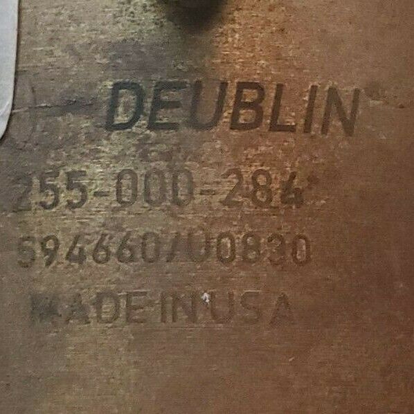 DEUBLIN 255-000-284 ROTARY UNION JOINT W/ ~3FT METAL EXHAUST HOSE 255000284