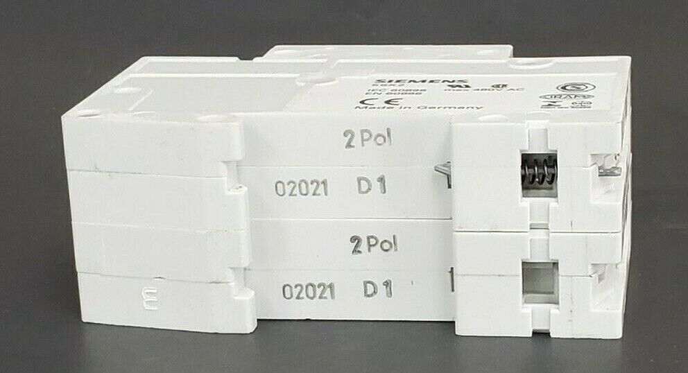 LOT OF 4 SIEMENS 5SX22D1 CIRCUIT BREAKERS 5XS2, 5SX22 MAX 480V AC