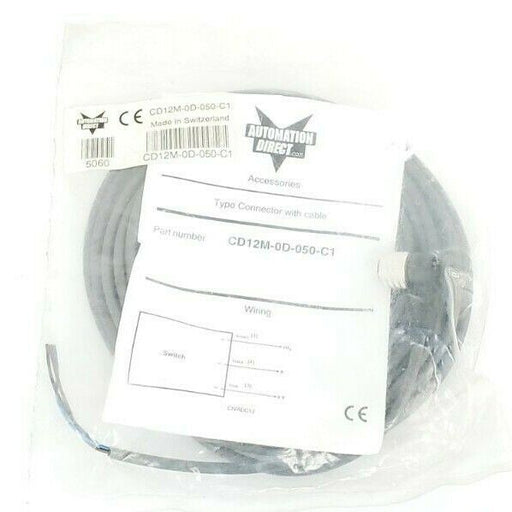 NEW AUTOMATION DIRECT CD12M-0D-050-C1 CONNECTOR WITH CABLE CD12M0D050C1