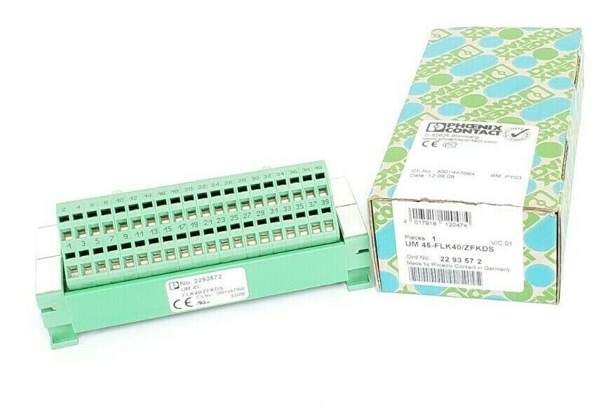 NIB PHOENIX CONTACT UM 45-FLK40/ZFKDS ORD. NO. 2293572, V/C: 01