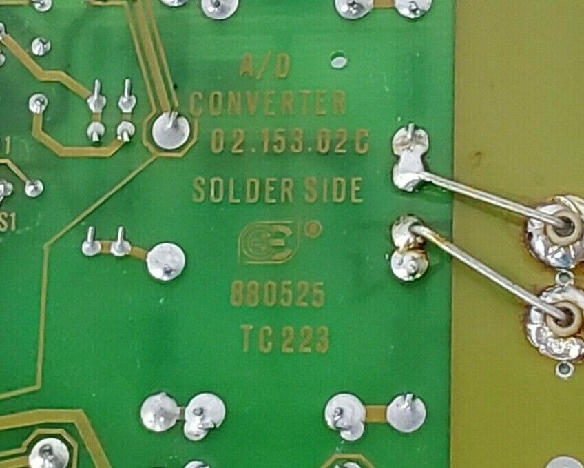 CC BLH ELECTRONICS 02.153.02C A/D CONVERTER BOARD 880525 TC223 02.153.02 C