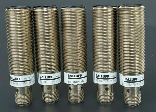 LOT OF 5 BALLUFF BLE-18M-PS-1P-E5-C-S4 RECEIVERS 551666, BLE18MPS1PE5CS4, 10-30