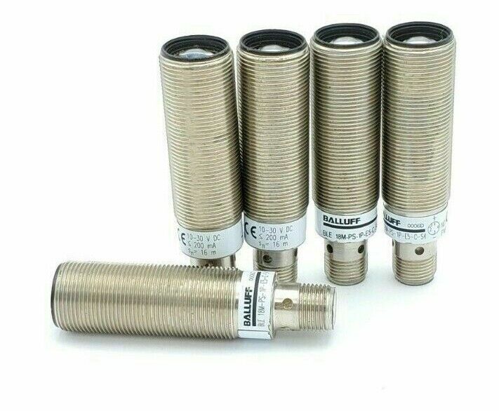 LOT OF 5 BALLUFF BLE-18M-PS-1P-E5-C-S4 RECEIVERS 551666, BLE18MPS1PE5CS4, 10-30