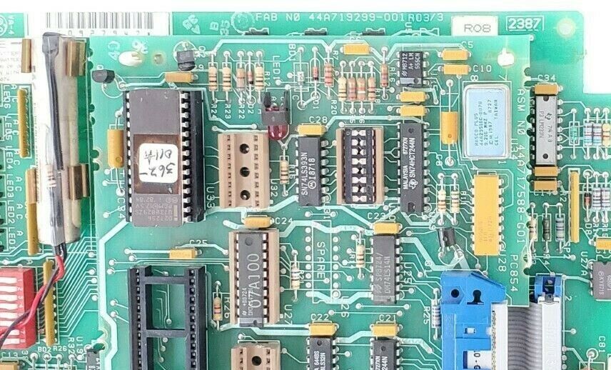 GE FANUC IC600-BF944K 12K ASCII I/O MODULE 44A717587-G01 W/ 44A717588-G01 BOARD