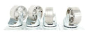 LOT OF 4 NEW SPENCER 661.018223.99 FAULTLESS 3 SWIVEL CASTER WHEELS 3" X 1-3/16"