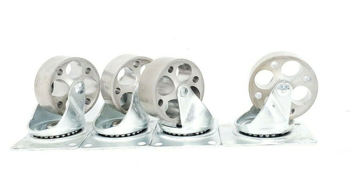 LOT OF 4 NEW SPENCER 661.018223.99 FAULTLESS 3 SWIVEL CASTER WHEELS 3" X 1-3/16"