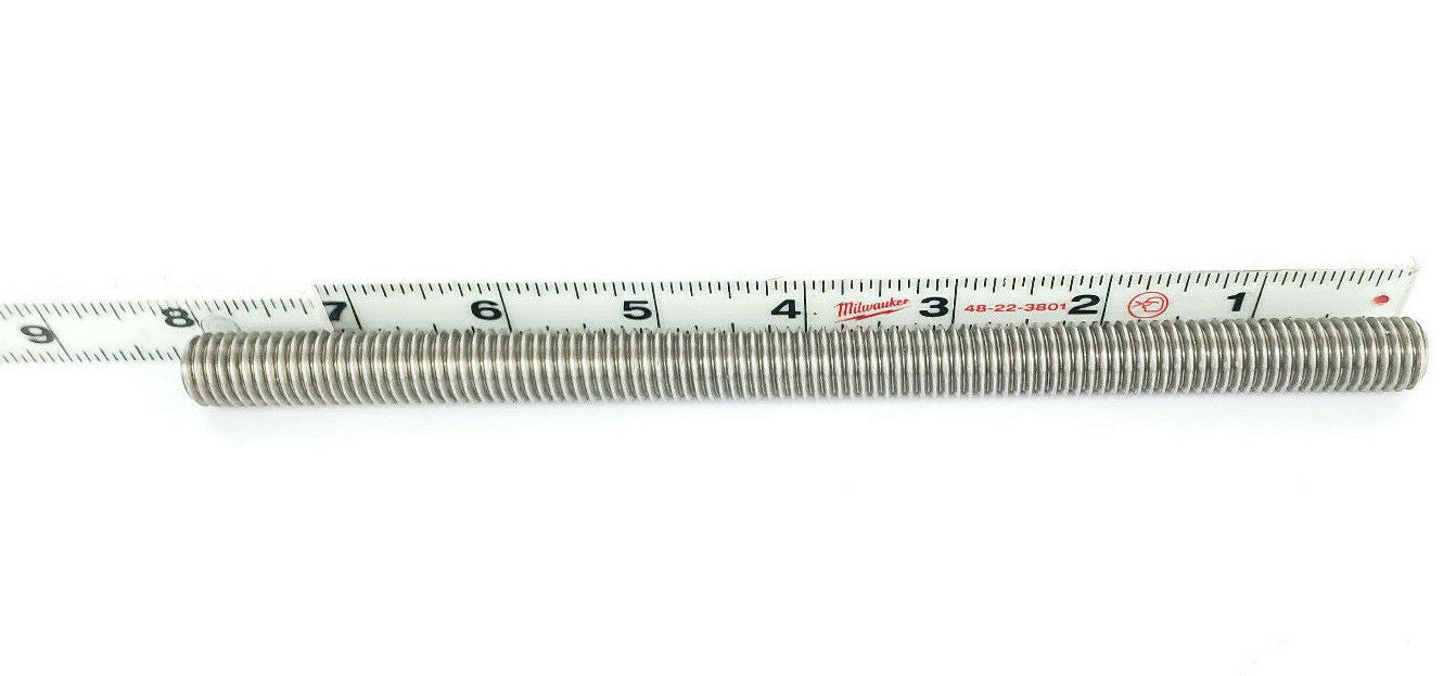 LOT OF 2 NEW MILLIPORE MSD1452W0 HEADLESS THREADED BOLT SHAFTS, 8" L X 1/2" DIA