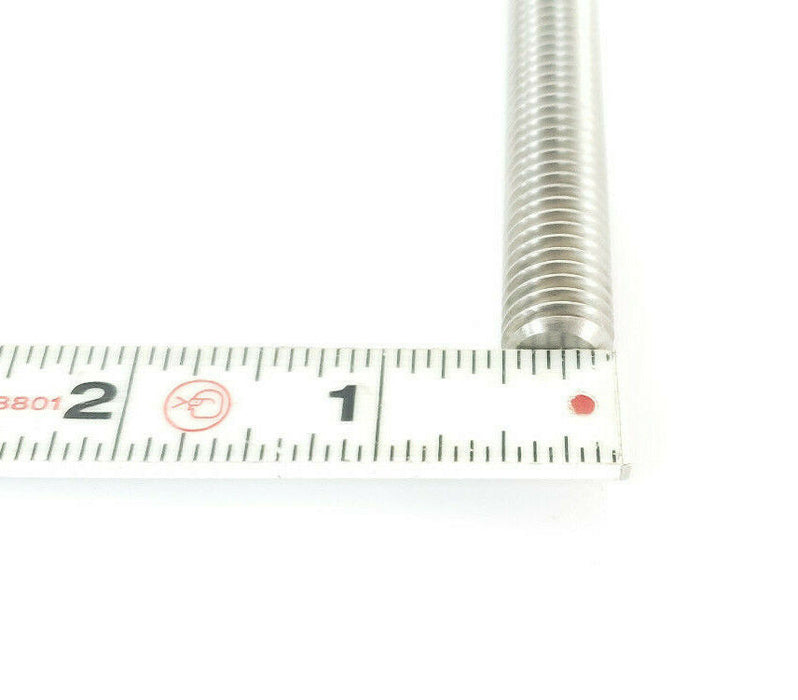 LOT OF 2 NEW MILLIPORE MSD1452W0 HEADLESS THREADED BOLT SHAFTS, 8" L X 1/2" DIA