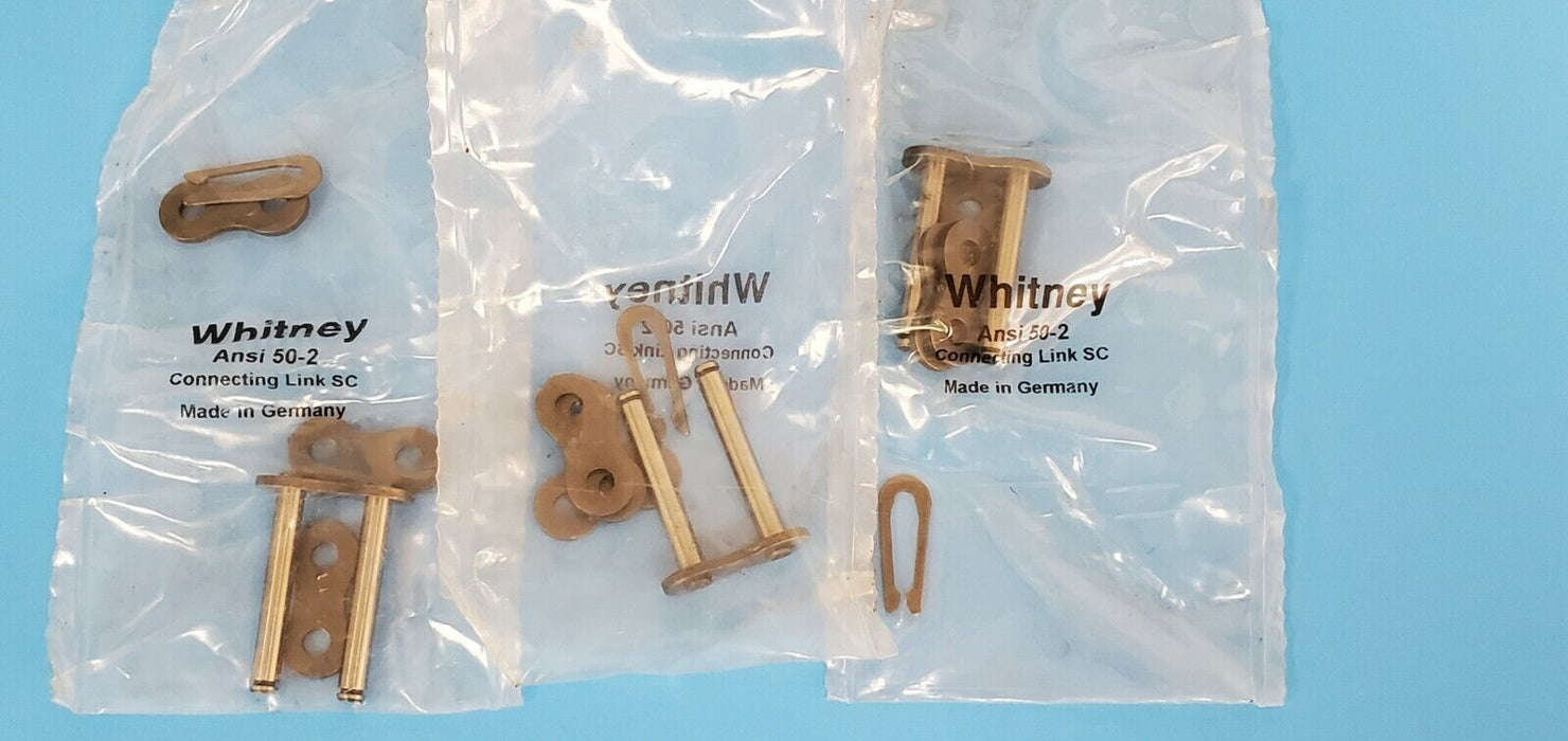 LOT OF 3 NEW WHITNEY ANSI 50-2 CONNECTING LINKS 502