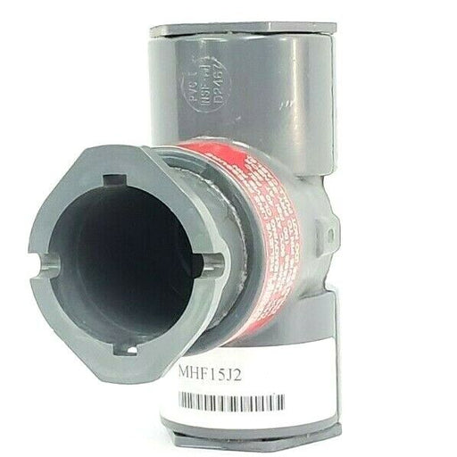 NEW NIBCO-CHEMTROL MHF15J2 TEE FITTING NSF-PW 1-1/2x1/2 IN. PVC-I SCH.80 D-2467
