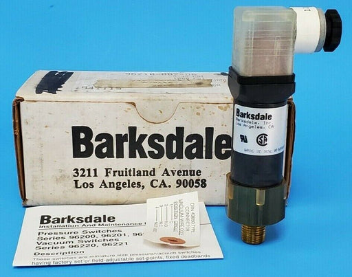 NIB BARKSDALE 96210-BB2-Q6 PRESSURE SWITCH 5A 80/130VAC 96210BB2Q6, 1000 PSI